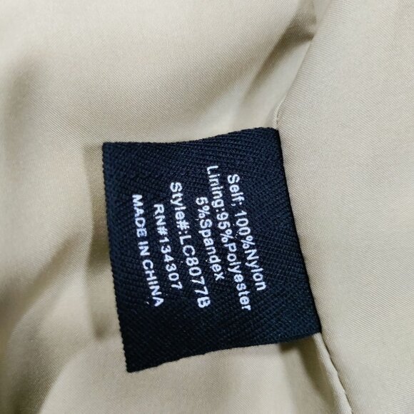 Line and Dot Beige Double Breasted Belted Long Trench Coat Women's Size Small - Picture 10 of 16